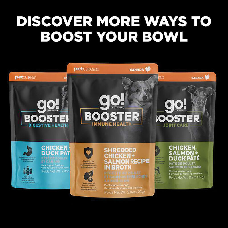 GO! SOLUTIONS,  BOOSTER Tranquility Chicken, Salmon + Duck Stew - 78 g - Wet Dog Food image number null