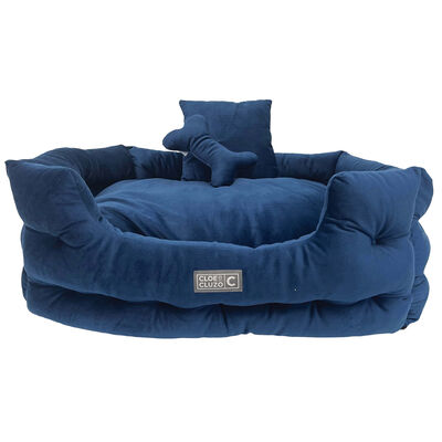 Rectangular Luxury Velour Pet Bed