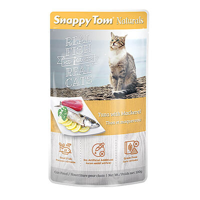 Snappy Tom, Pouch, Feline Adult - Tuna with Mackerel - 100 g