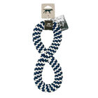 Tall Tails, Braided Bone - Navy - 9" - Toss Dog Toy image number null