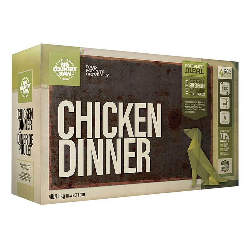 Big Country Raw, Chicken Dinner - Frozen Dog Food image number null