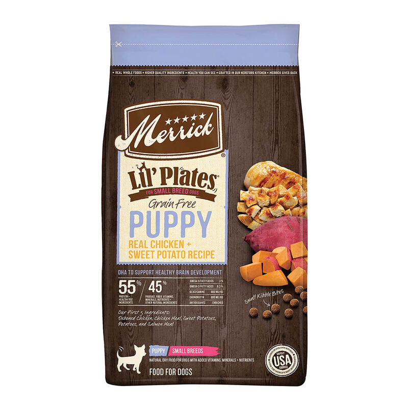 Merrick, Lil'Plates GF Puppy Real Chicken + Sweet Potato - Dry Dog Food image number null