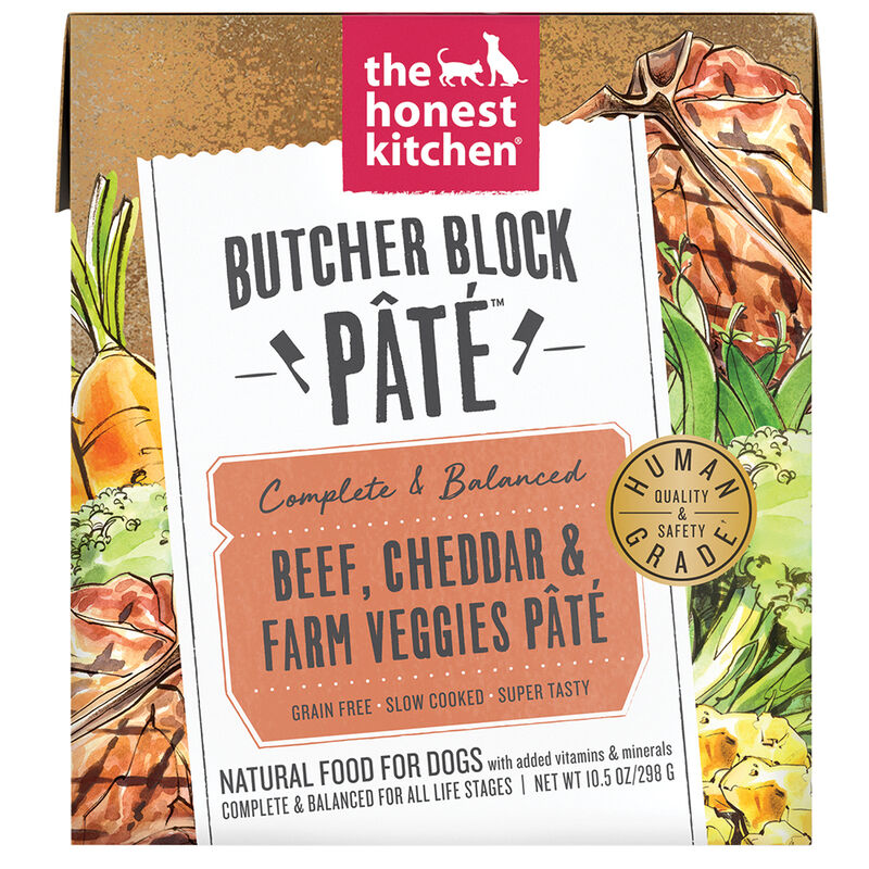 The Honest Kitchen, Butcher Block Pate, Beef & Cheddar - Wet Dog Food image number null