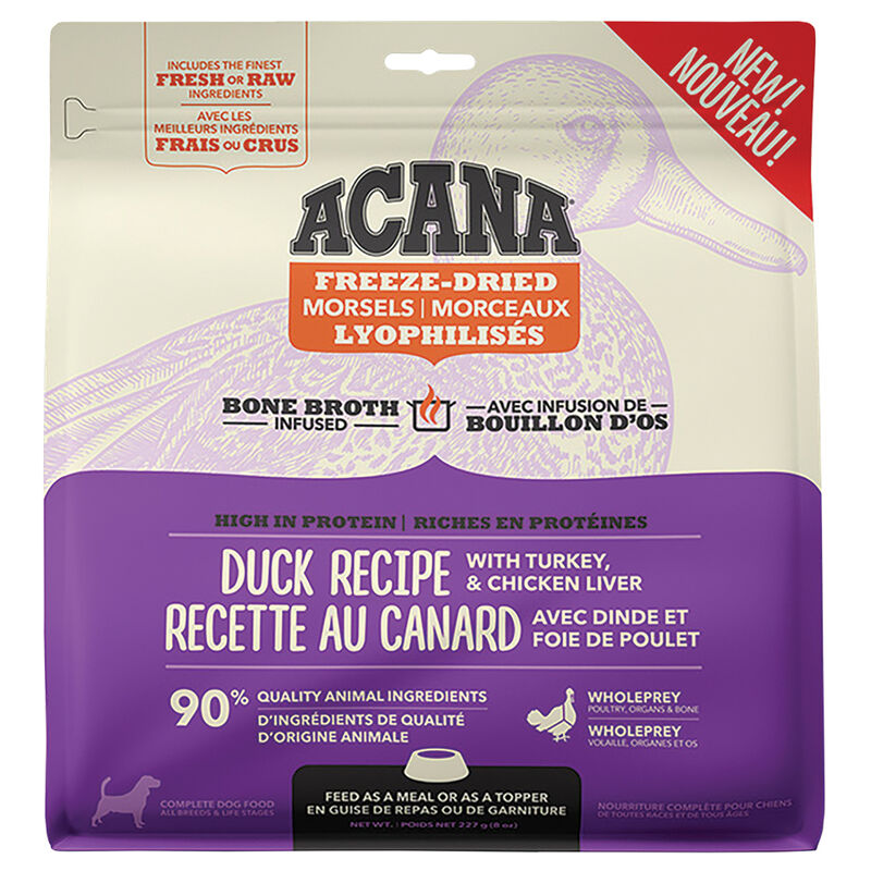 Acana, Adult - FD Morsels - Duck - 227 g - Freeze Dried Dog Food image number null