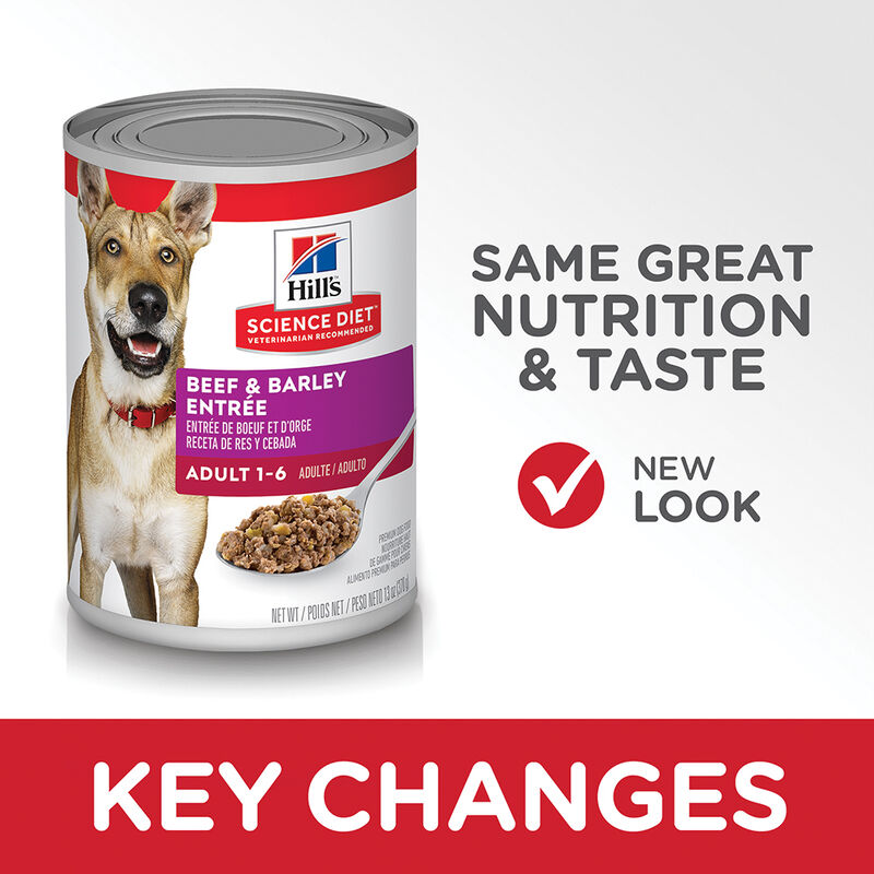 Science Diet, Adult Beef & Barley Canned Dog Food, 370 g - Wet Dog Food image number null