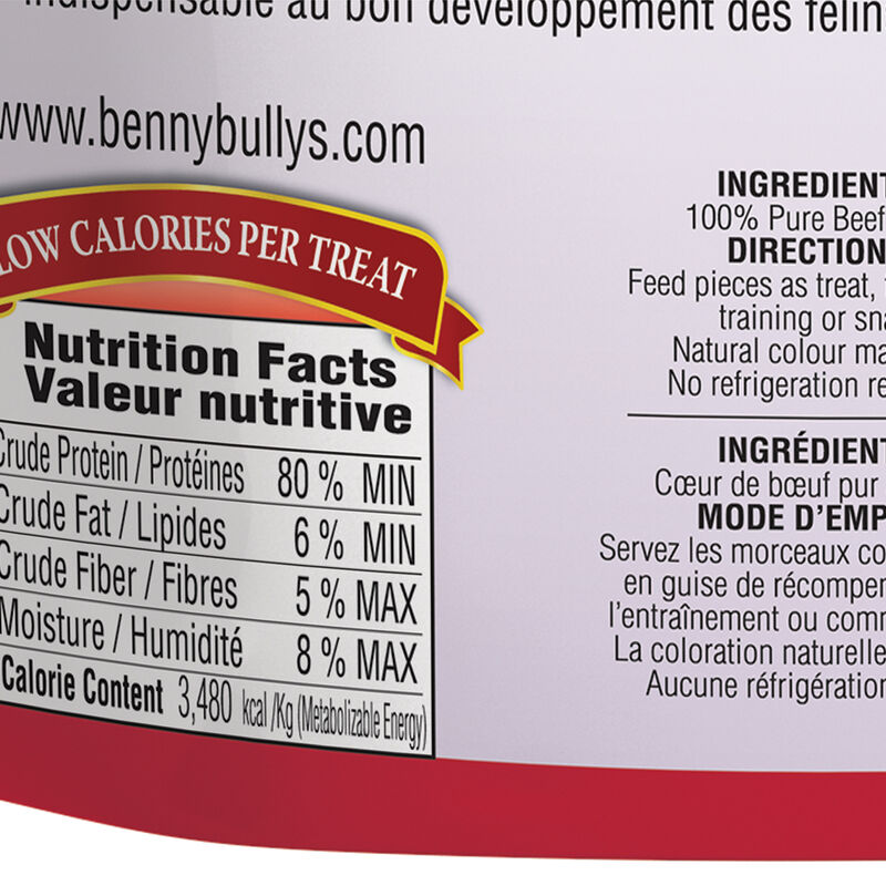Benny Bully's, Feline Beef Heart Chops - 20 g - Cat Treat image number null