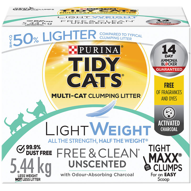 Tidy Cats, LightWeight Free & Clean Unscented Clumping Cat Litter for Multiple Cats image number null