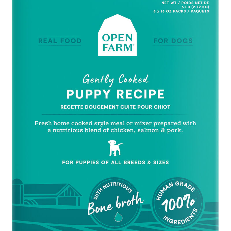 Open Farm, Gently Cooked, Puppy Recipe - Gently Cooked Dog Food image number null