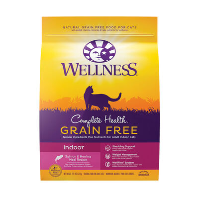 Wellness, Feline Adult - GF Complete Health - Indoor - Salmon - Dry Cat Food