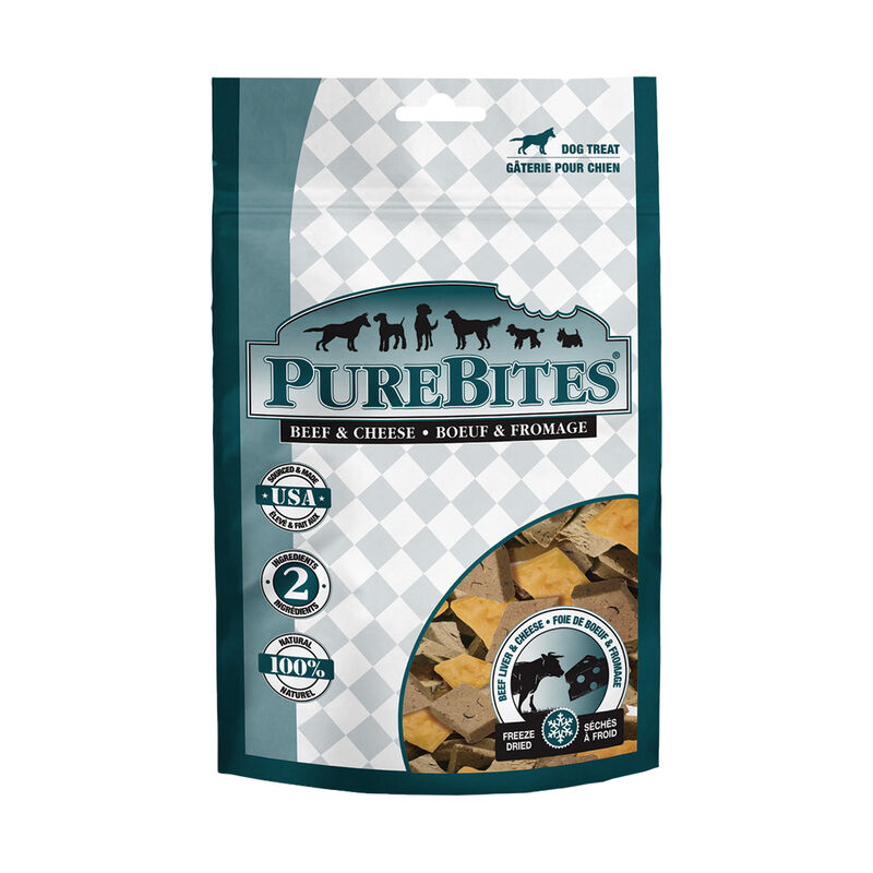 PureBites, Value Size Treats - Beef & Cheese - Freeze Dried Dog Treat image number null