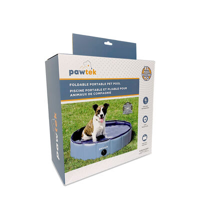 Pawtek Foldable and Portable Pet Pool - Blue - XL