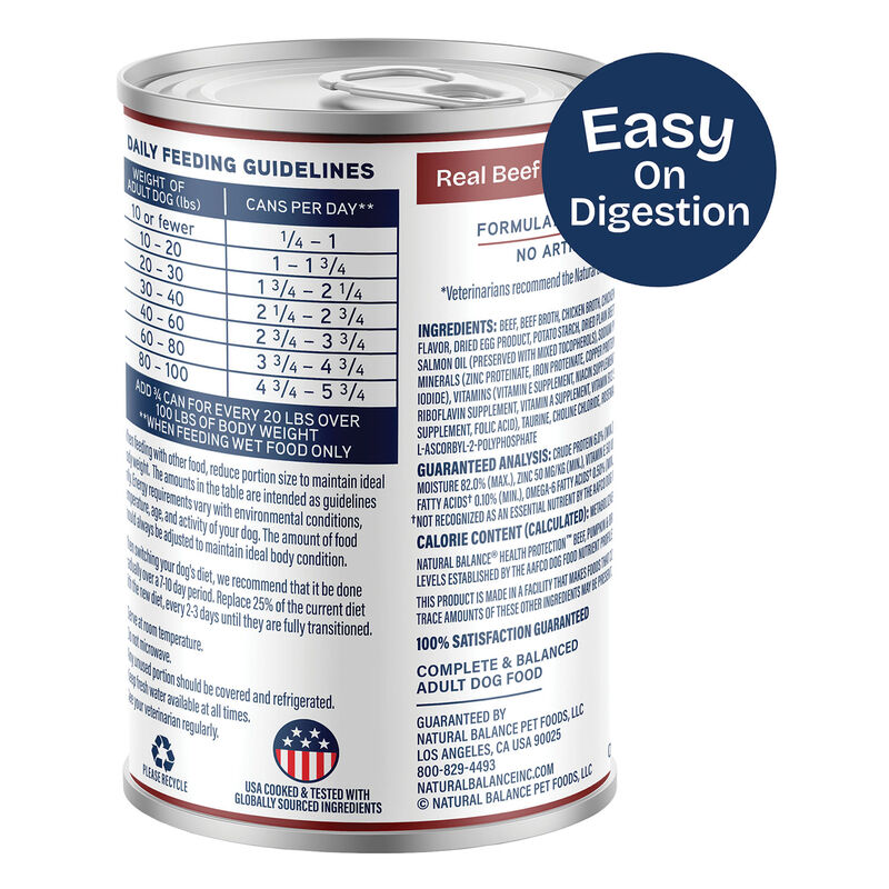 Natural Balance, Health Protection - Beef & Pumpkin Stew - Wet Dog Food image number null