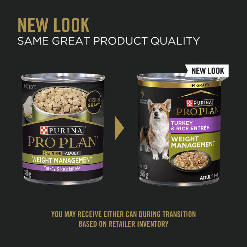 Pro Plan Dog, Can, Specialized Weight Management Turkey & Vegetable 368g image number null