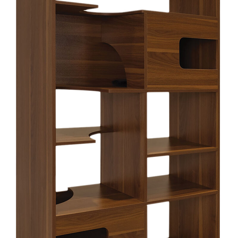 4 Cats & Dogs Home Furnishing Inc., Clifford Shelf - Walnut image number null