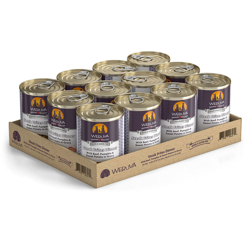 Weruva, Can, Adult - Steak Frites - Shreds - Wet Dog Food image number null