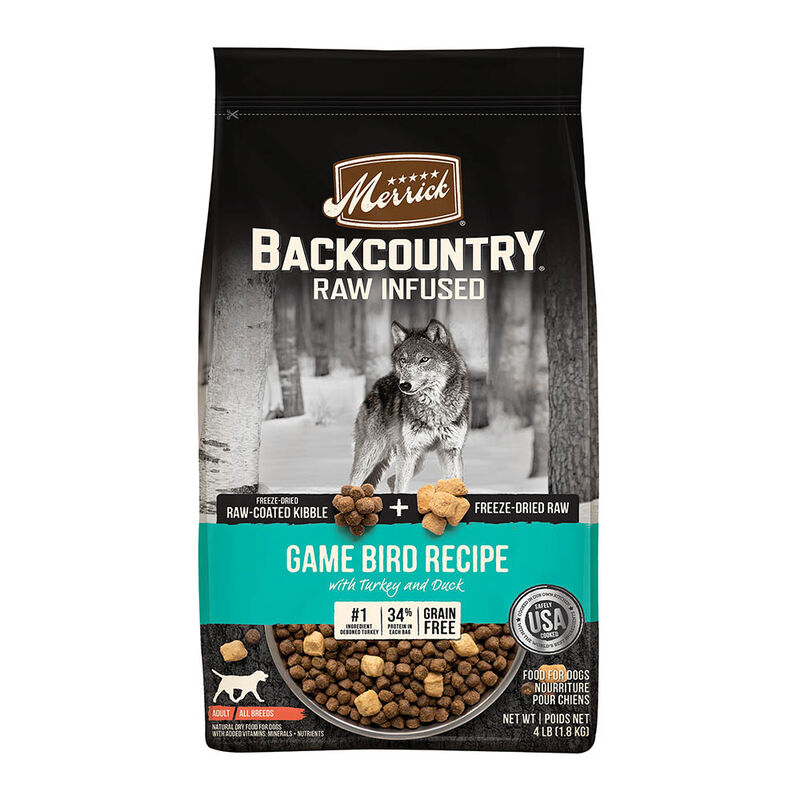 Merrick, Grain Free Backcountry Raw Infused Game Bird - Dry Dog Food image number null