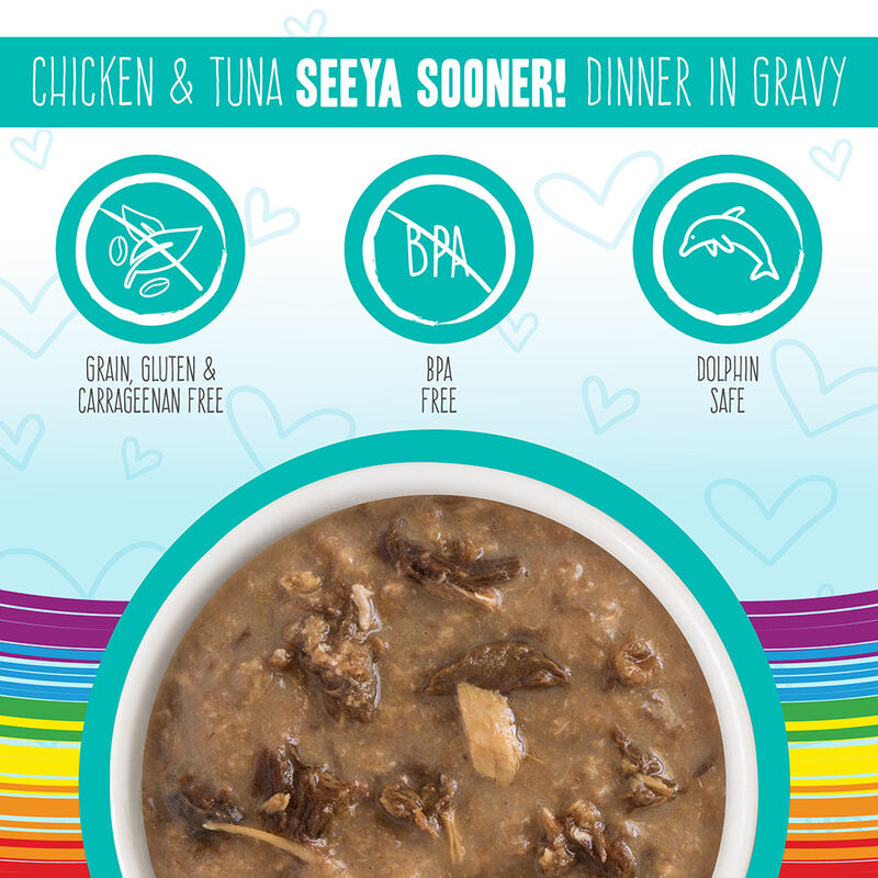 Weruva, Pouch, Feline Adult - Chicken & Tuna - 80 g - Minced  - Wet Cat Food image number null