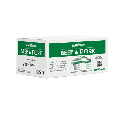 Back2Raw, Basics, Patty - Beef & Pork Blend - 5.44 kg(12x0.45kg)