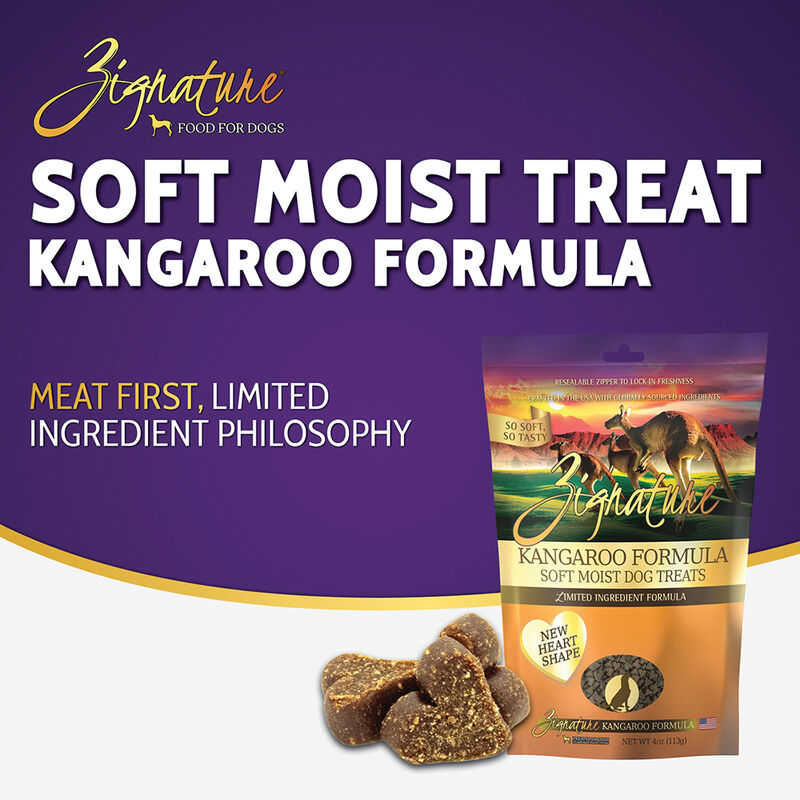 Zignature, Soft Moist Treats - Limited Ingredient - Grain Free - Kangaroo - 113 g image number null