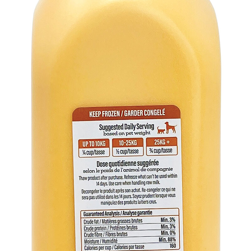 Big Country Raw, Goat Milk - Immunity – 975 ml - Frozen Dog Food image number null