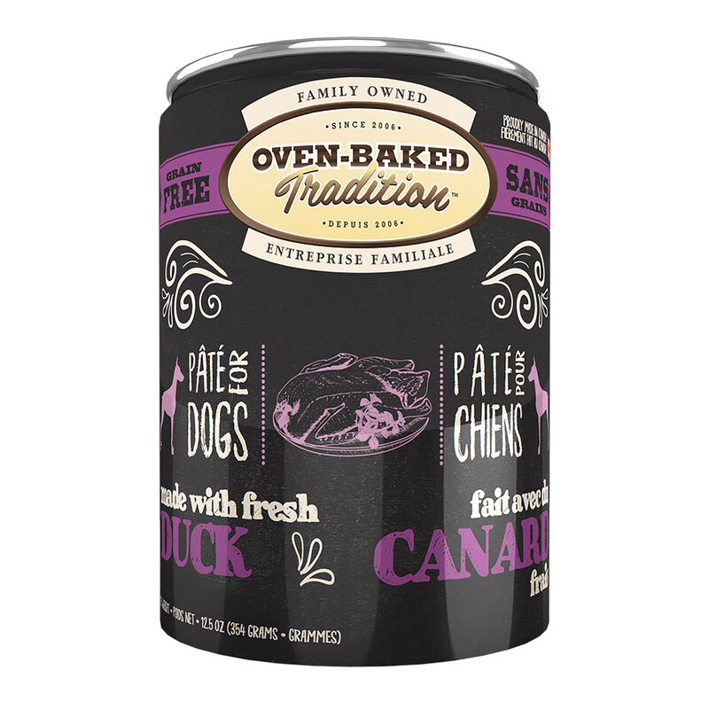 Oven Baked, Adult - Pate Duck - Wet Dog Food - 354 g image number null