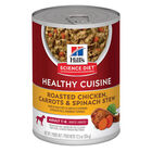 Science Diet, Adult Healthy Cuisine - Roasted Chicken, Carrots & Spinach - Wet Dog Food image number null