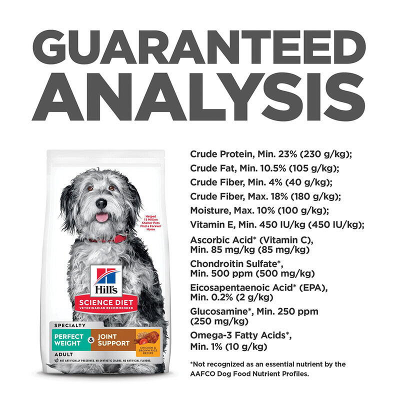 Science Diet, Adult - Perfect Weight+Joint - Dry Dog Food image number null
