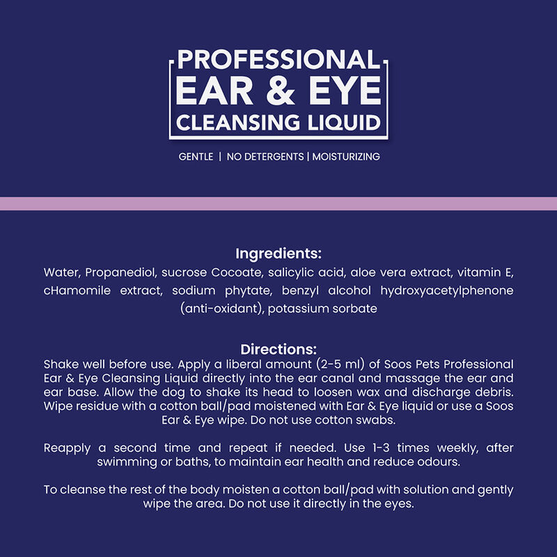 Soos, Natural Ear & Eye Cleansing Liquid image number null