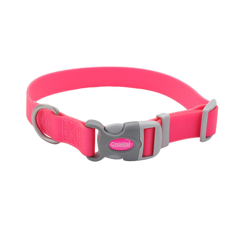 Adjustable Waterproof Collar, Fuscia, Medium - 1" x 14-20" image number null