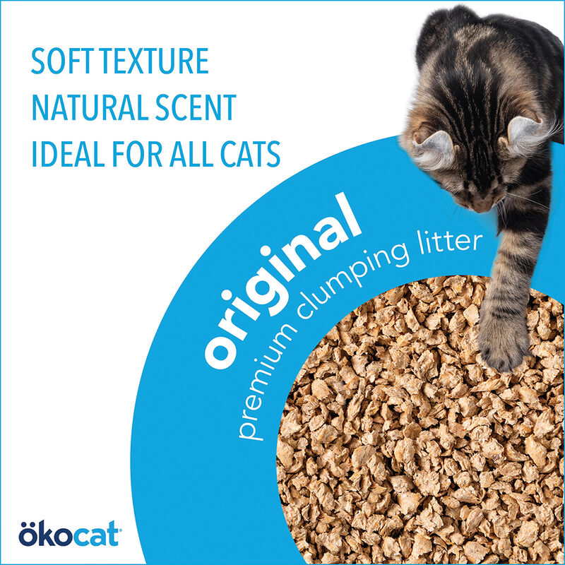 Okocat, Natural Wood Clumping Litter - 4.5 kg image number null