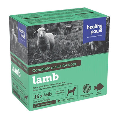 Healthy Paws, Canine Complete Dinner - Lamb - 16 x 1/2 lb