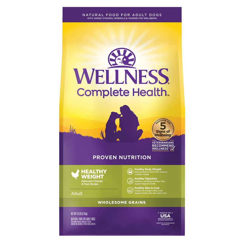 Wellness, Complete Health, Healthy Weight Deboned Chicken & Peas - Dry Dog Food image number null