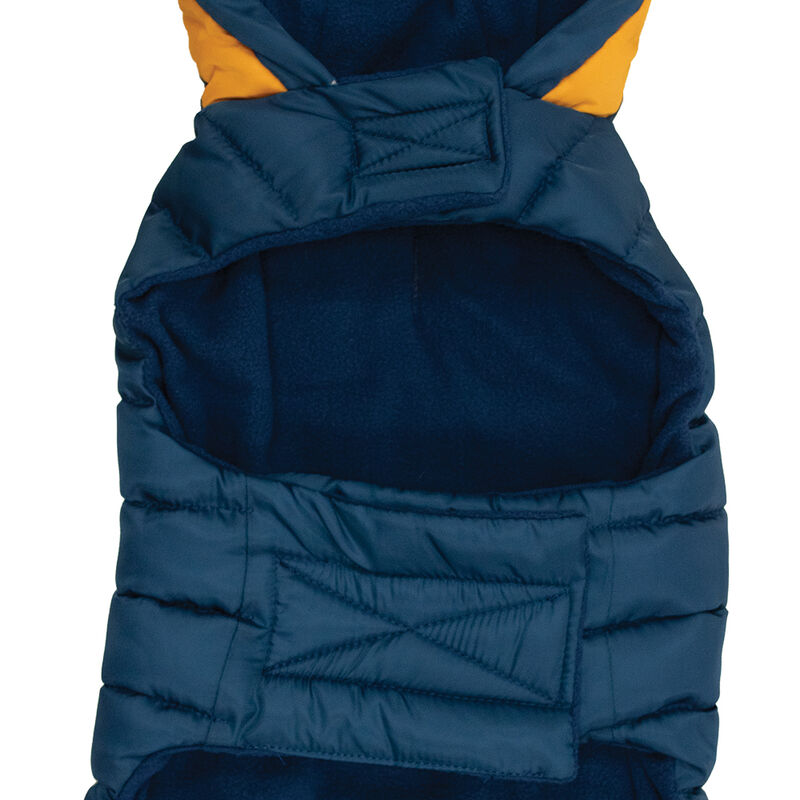 Canada Paws, Hooded Nylon Coat - Navy - Dog Coat image number null