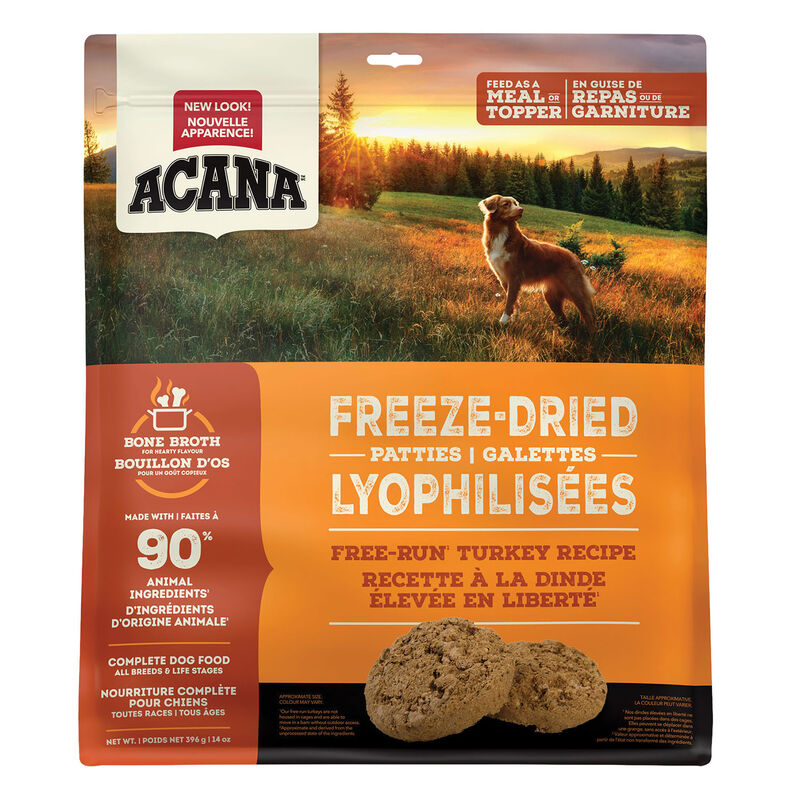 Acana, Adult - FD Patties - Free Run Turkey - 397 g - Freeze Dried Dog Food image number null