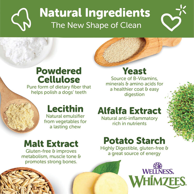 Whimzees, Dental Treat, Toothbrush Star Value Pouch -S-24 Pc image number null