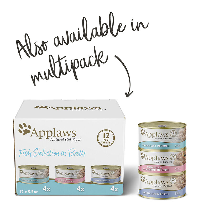 Applaws, Can, Feline Adult - Tuna w/ Prawn - 156 g - Wet Cat Food image number null