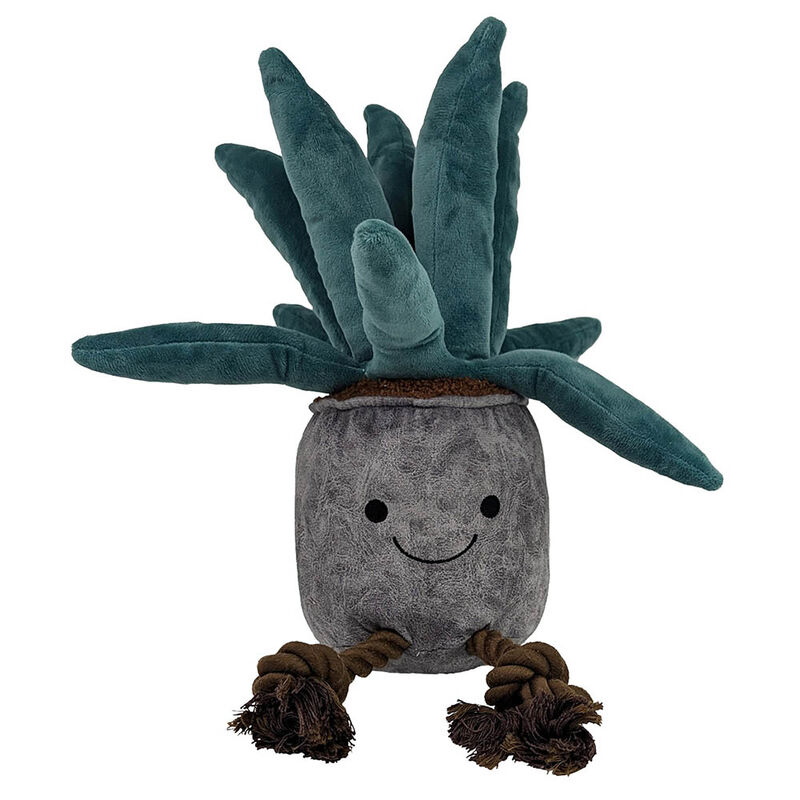 Bozzy, Plant Squeaker Plush Dog Toy - Green image number null