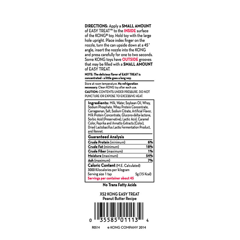 KONG, Easy Treat - Peanut Butter - 8 oz - Dog Treat image number null