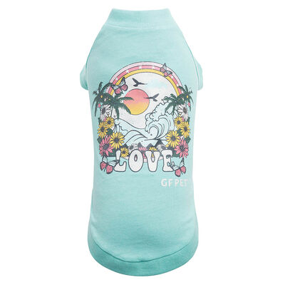 GF Pet, Graphic Tee Heather Aqua