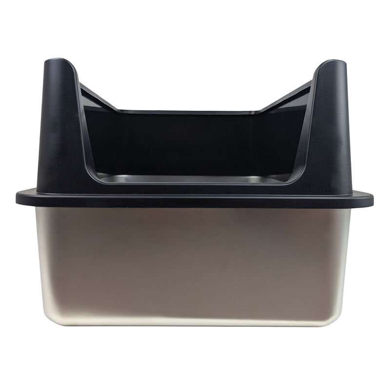 BeOneBreed Stainless Steel Litter Box - Large with High Sides image number null