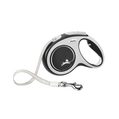 Flexi, Comfort Tape Leash - Grey - 5 m