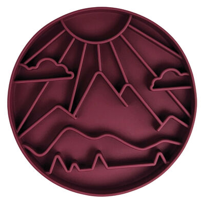 BeOneBreed, Mountains Slow Feeder - Burgundy BeOneBreed, Mountains Slow Feeder - Burgundy