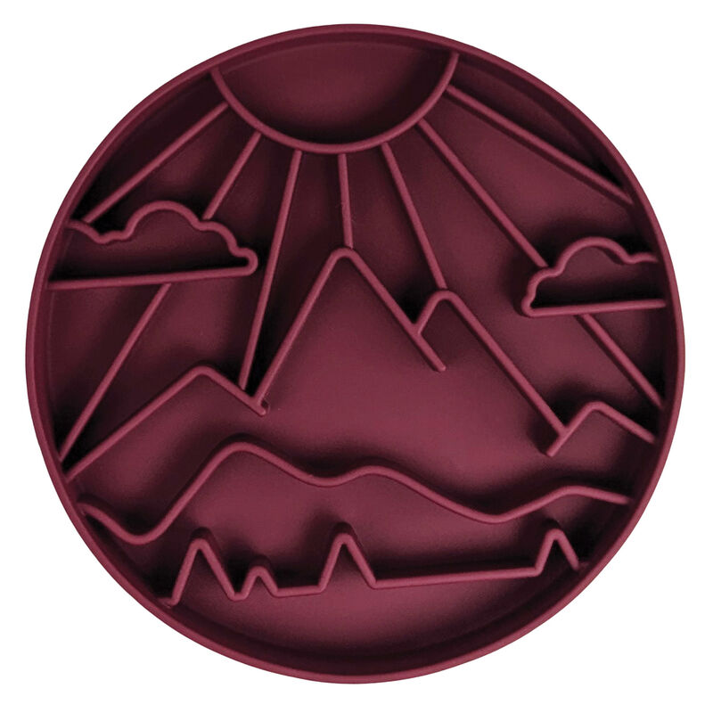 BeOneBreed, Mountains Slow Feeder - Burgundy image number null