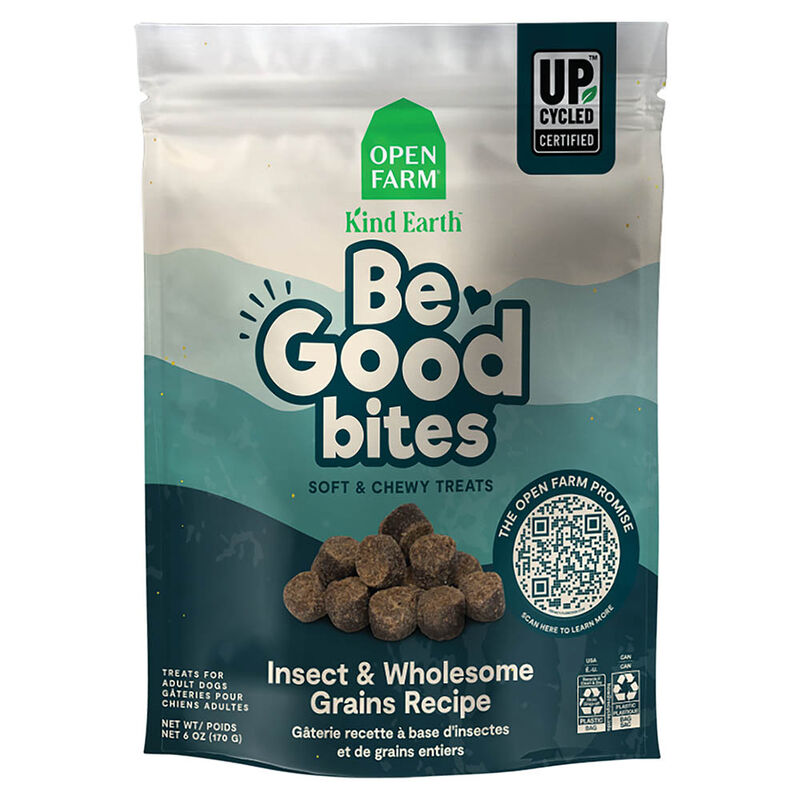 Open Farm, Kind Earth - Be Good Bites - Insect & Wholesome Grains Soft & Chewy Dog Treats - 170 g - image number null