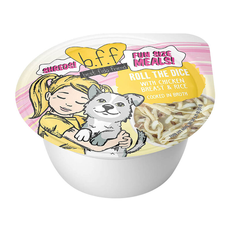 Weruva, Tub, Adult - Roll The Dice - 78 g - Shreds  - Wet Dog Food image number null