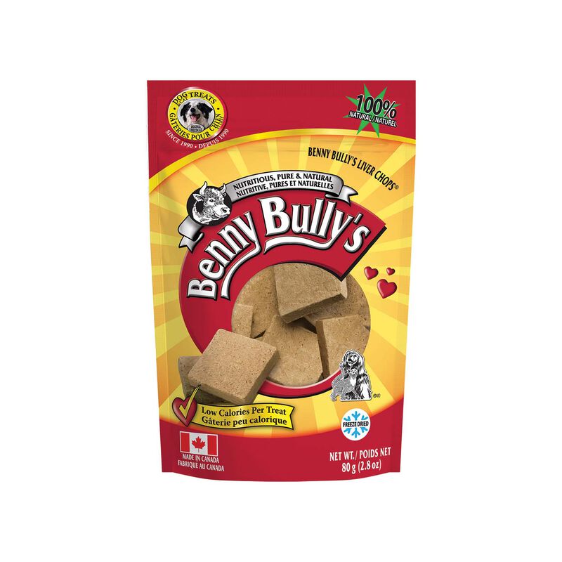 Benny Bully's, Liver Chops - Freeze Dried Dog Treat image number null