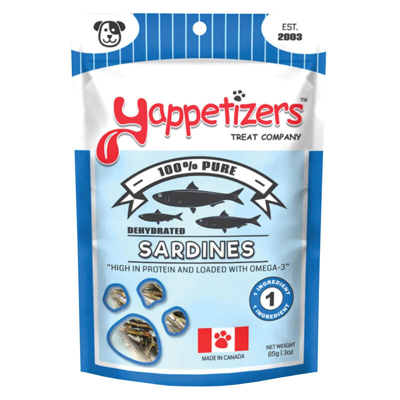 Yappetizer, Dehydrated Sardines - Dog Treat image number null