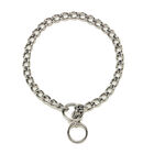 Chain Training Dog Collar, Chrome, 2.5 mm x 22" image number null