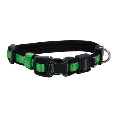 Adjustable Dog Collar, Green, Large - 1" x 18"-26"