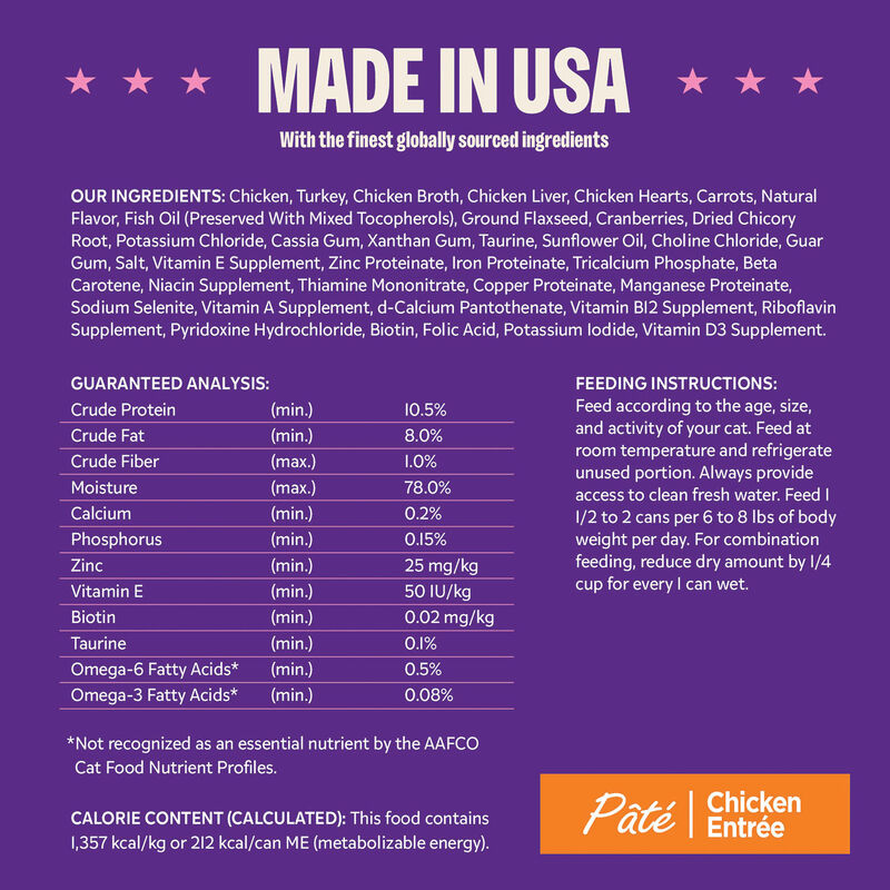 Wellness, Canned Cat Food, Complete Health, Chicken - Wet Cat Food image number null